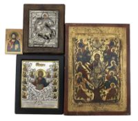 Four reproduction Byzantine Icons