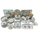 Portmeirion Botanic Garden and similar pattern dinner service comprising five dinner plates