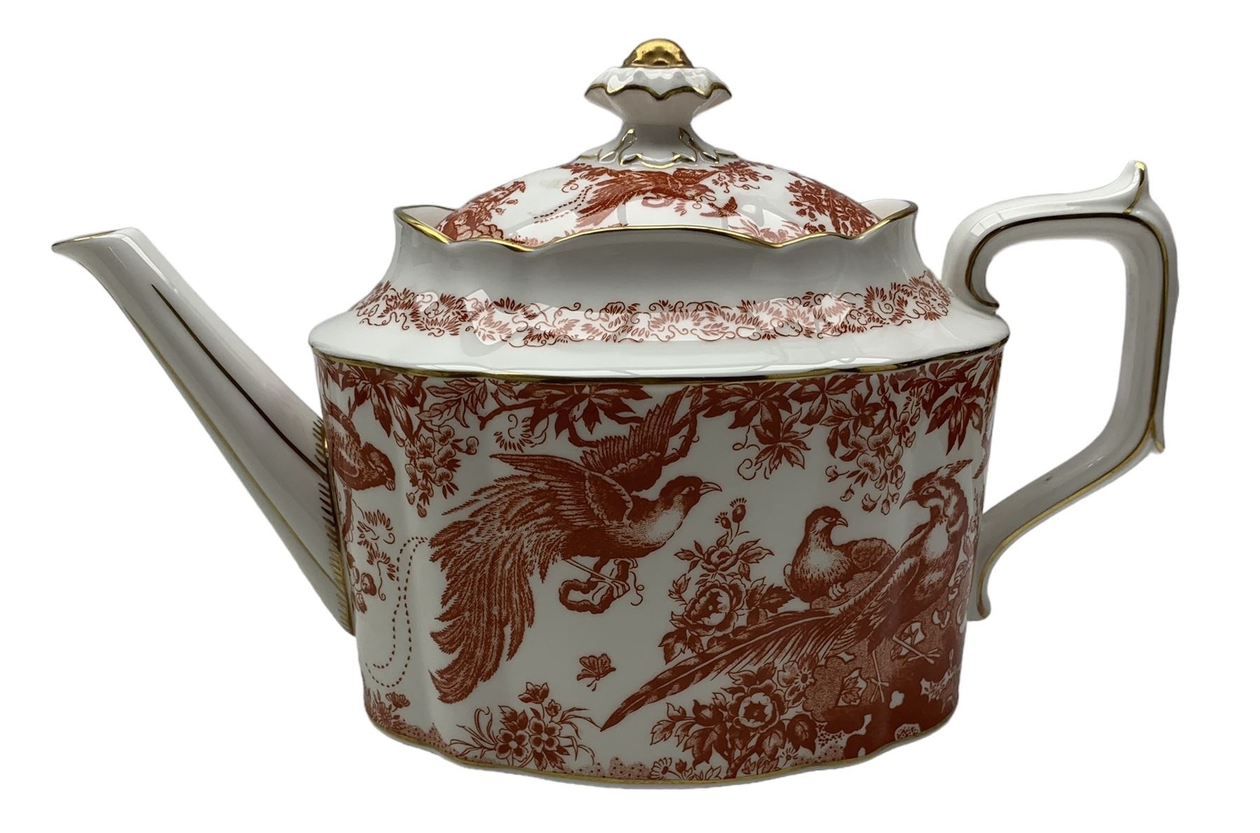Royal Crown Derby Red Aves teapot - Image 3 of 3