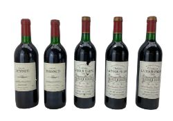 Three bottles of Chateau La Tour Figeac 1988