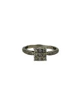 9ct gold diamond cluster ring