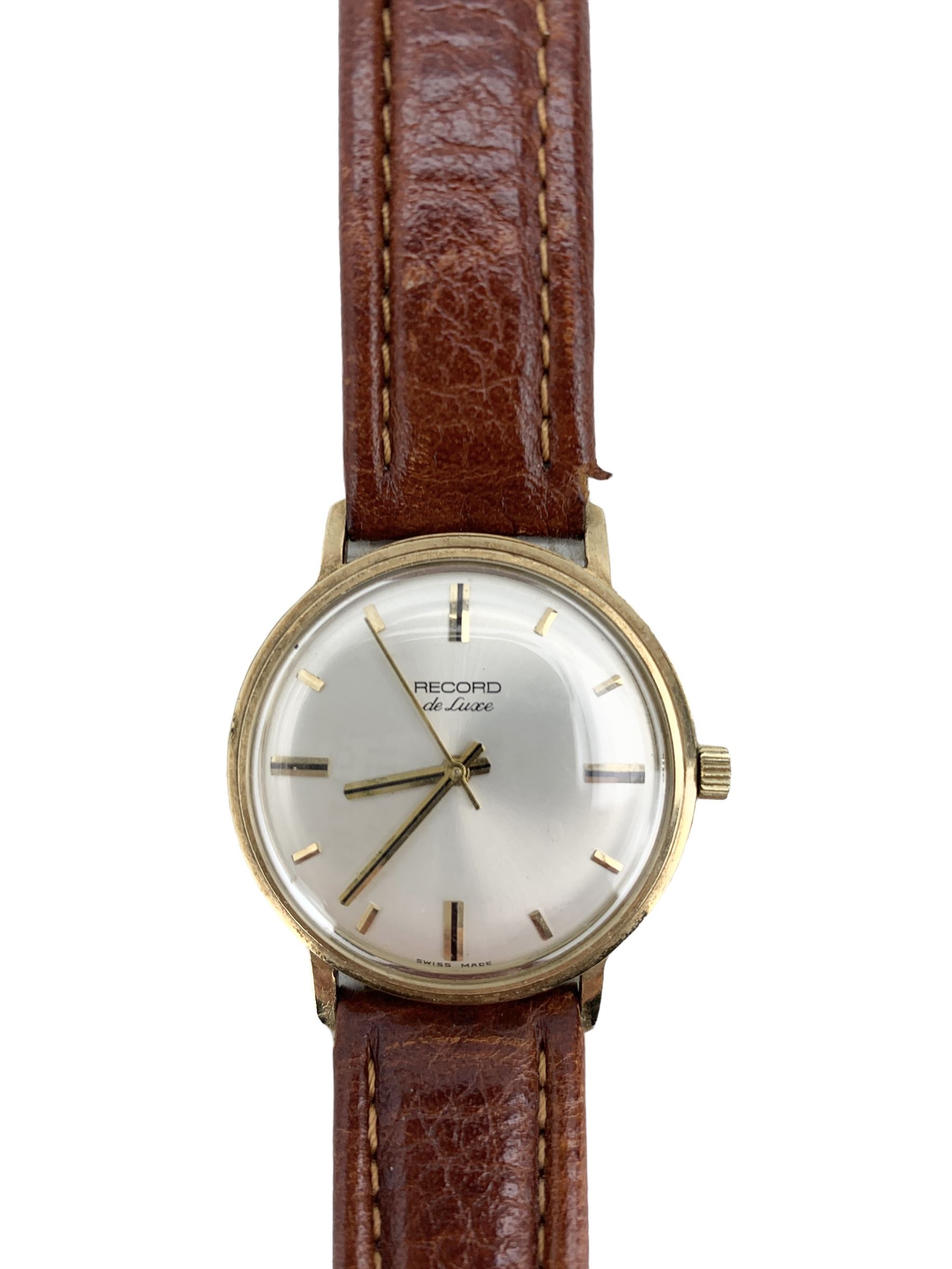 Record de Luxe gentleman's 9ct gold automatic presentation wristwatch - Image 2 of 2