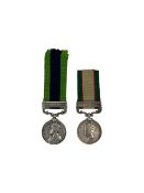 India General Service medal with Waziristan 1921-1924 bar to Rifleman Narba Hadur Thapa