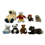 Group of various teddy bears including Kaylee Bears Bluebell