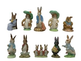 Group of ten Beswick F. Warne & Co Beatrix Potter figures