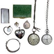 Victorian silver cased key wind pocket watch