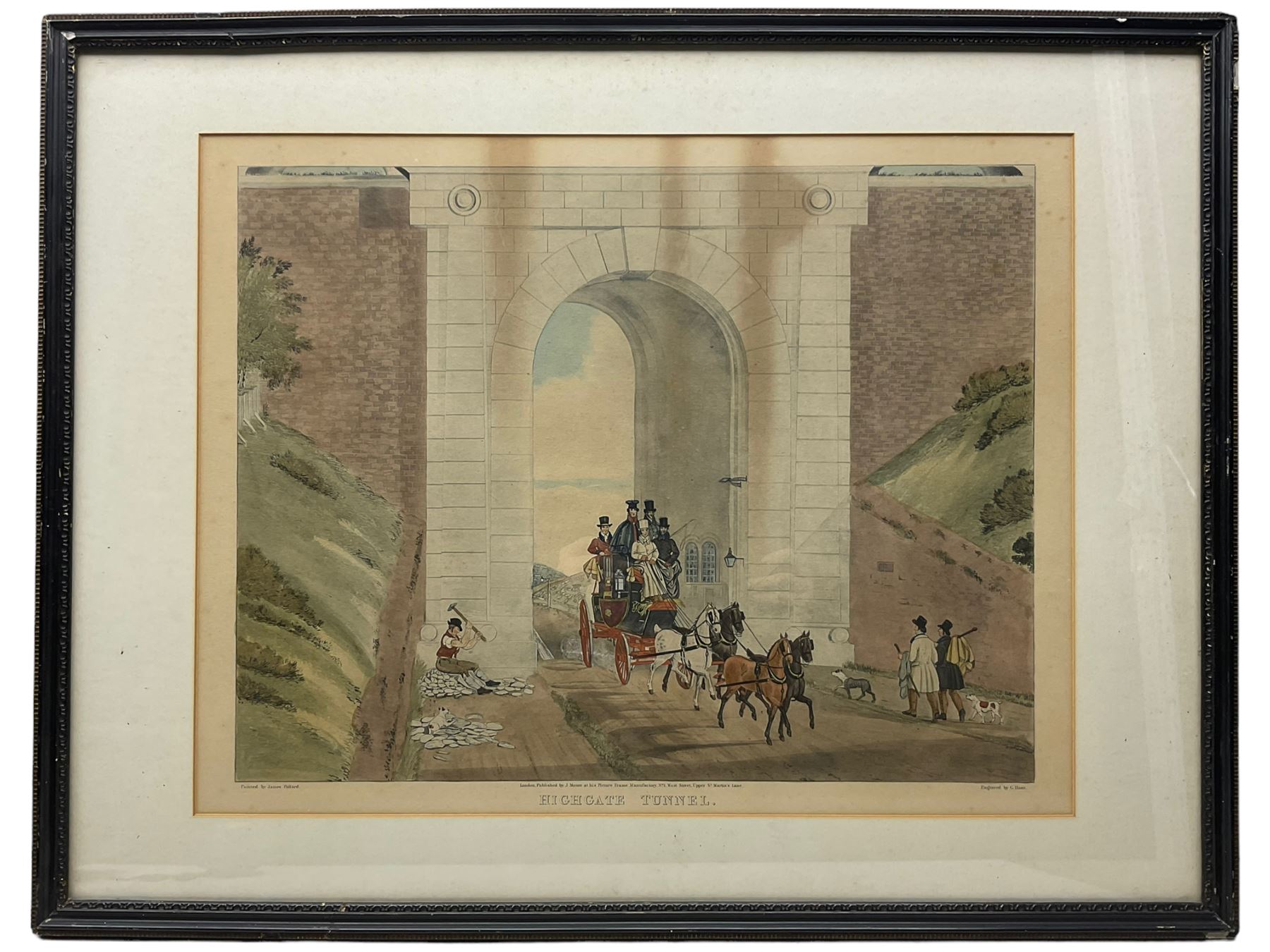 After Charles Hunt (British 1803-1877): 'The Red Rover - Southampton Coach' and 'Highgate Tunnel' - Image 5 of 6