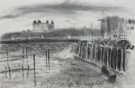 Ben Clowes (Northern British Contemporary): Scarborough at Low Tide