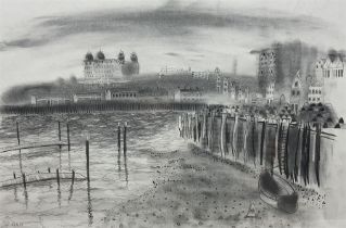 Ben Clowes (Northern British Contemporary): Scarborough at Low Tide