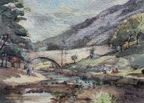 Paul Buckingham (Yorkshire 20th Century): Bridge over the River Doe