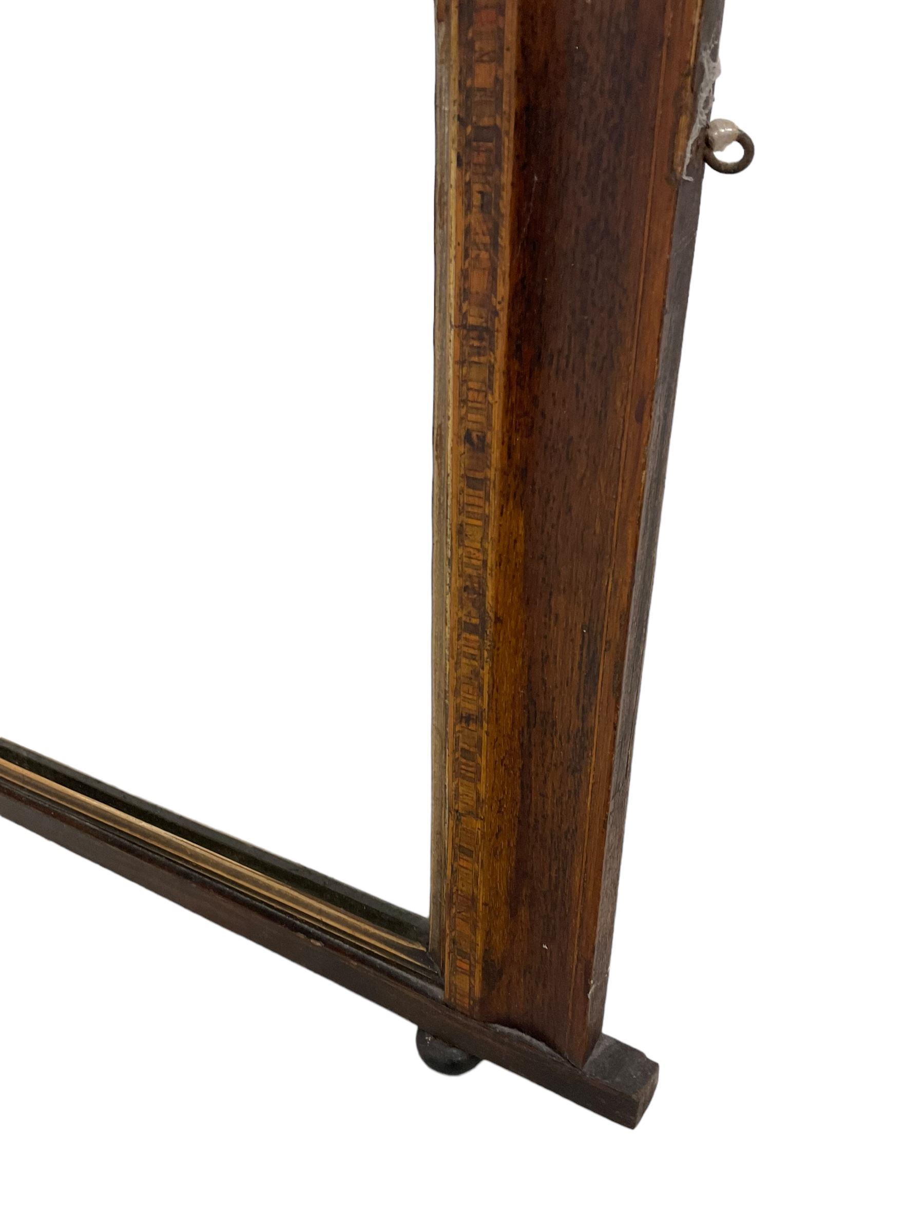 Victorian rosewood overmantel mirror - Image 3 of 4