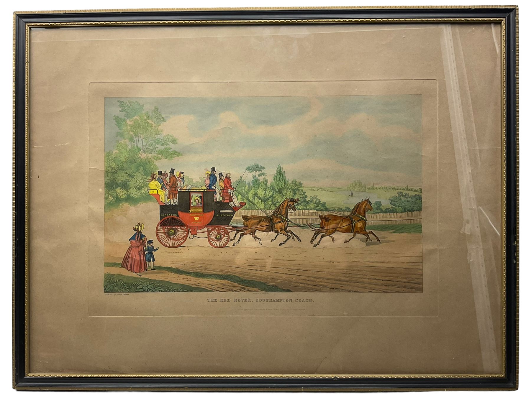 After Charles Hunt (British 1803-1877): 'The Red Rover - Southampton Coach' and 'Highgate Tunnel' - Image 6 of 6
