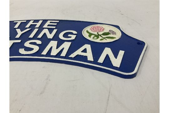 Cast metal sign 'The Flying Scotsman' - Image 2 of 5