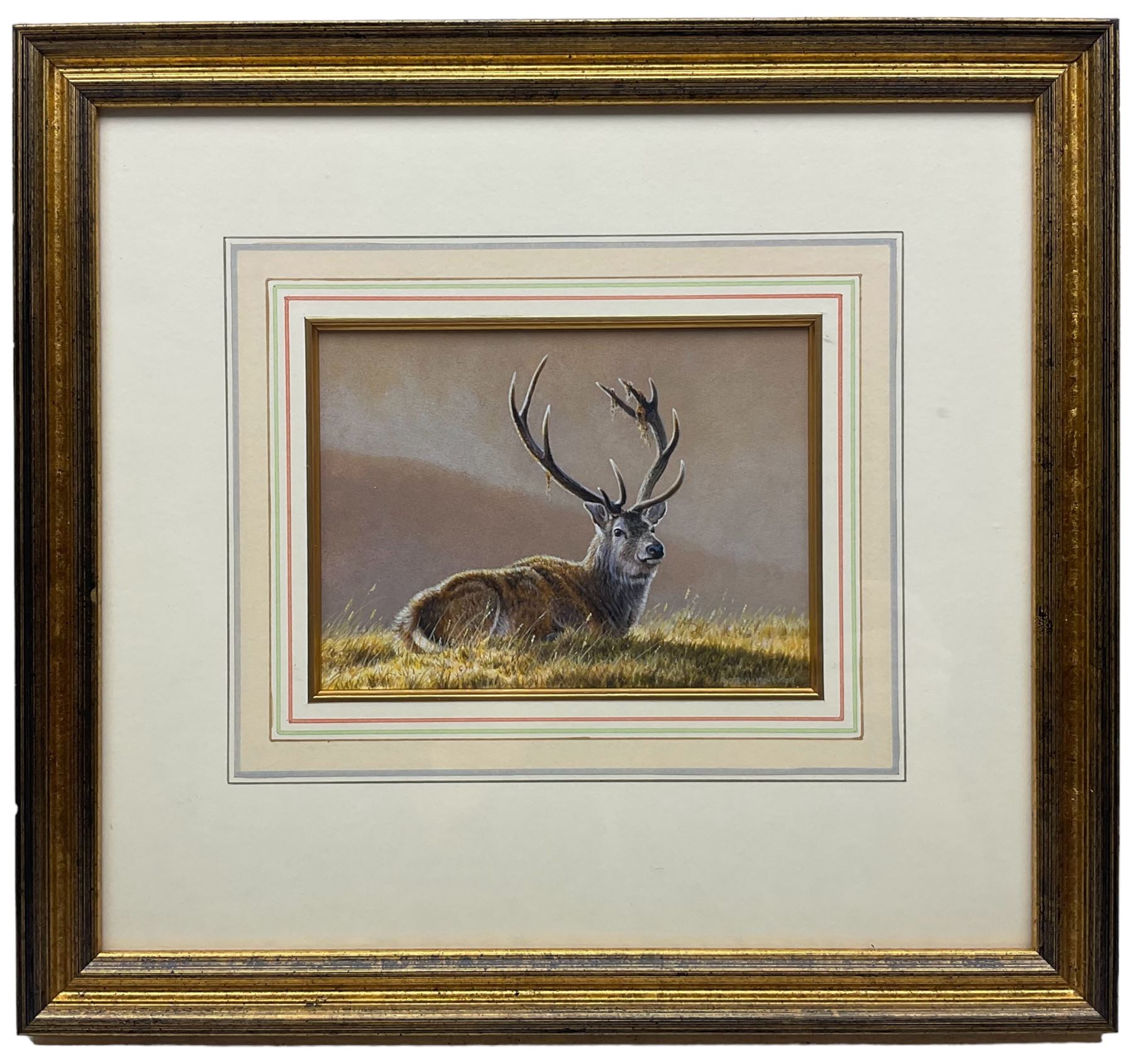 Andrew Hutchinson (British 1961-): Stag at Dawn - Image 2 of 3