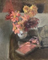 Elizabeth Jean Hervey (British 1935-2016): Still Life of Flowers in a Vase