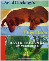 David Hockney (British 1937-) - 'My Yorkshire - Conversations with Marco Livingstone' and 'Dog Days'
