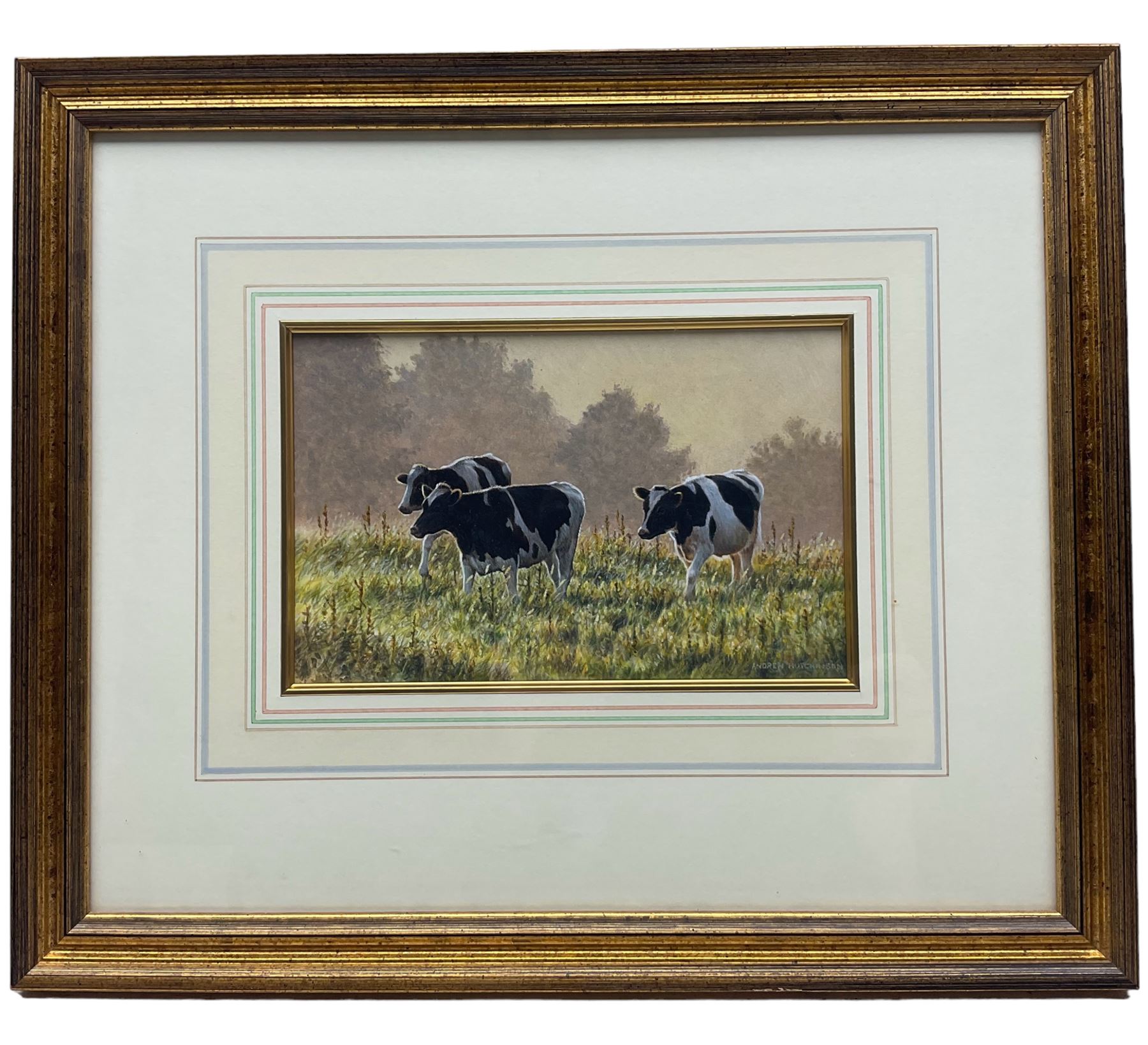 Andrew Hutchinson (British 1961-): Cattle in a Summer Field - Image 2 of 3