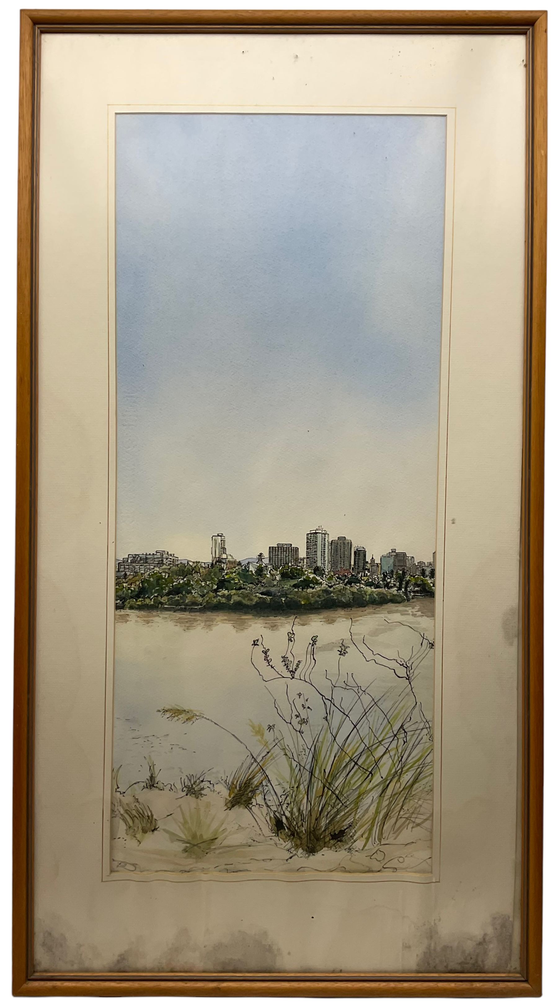 Robin Cook (Australian 20th Century): 'Brisbane City and Gardens from Kangaroo Point Cliffs' - Image 4 of 6