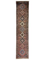 Persian Yalameh terracotta ground runner rug