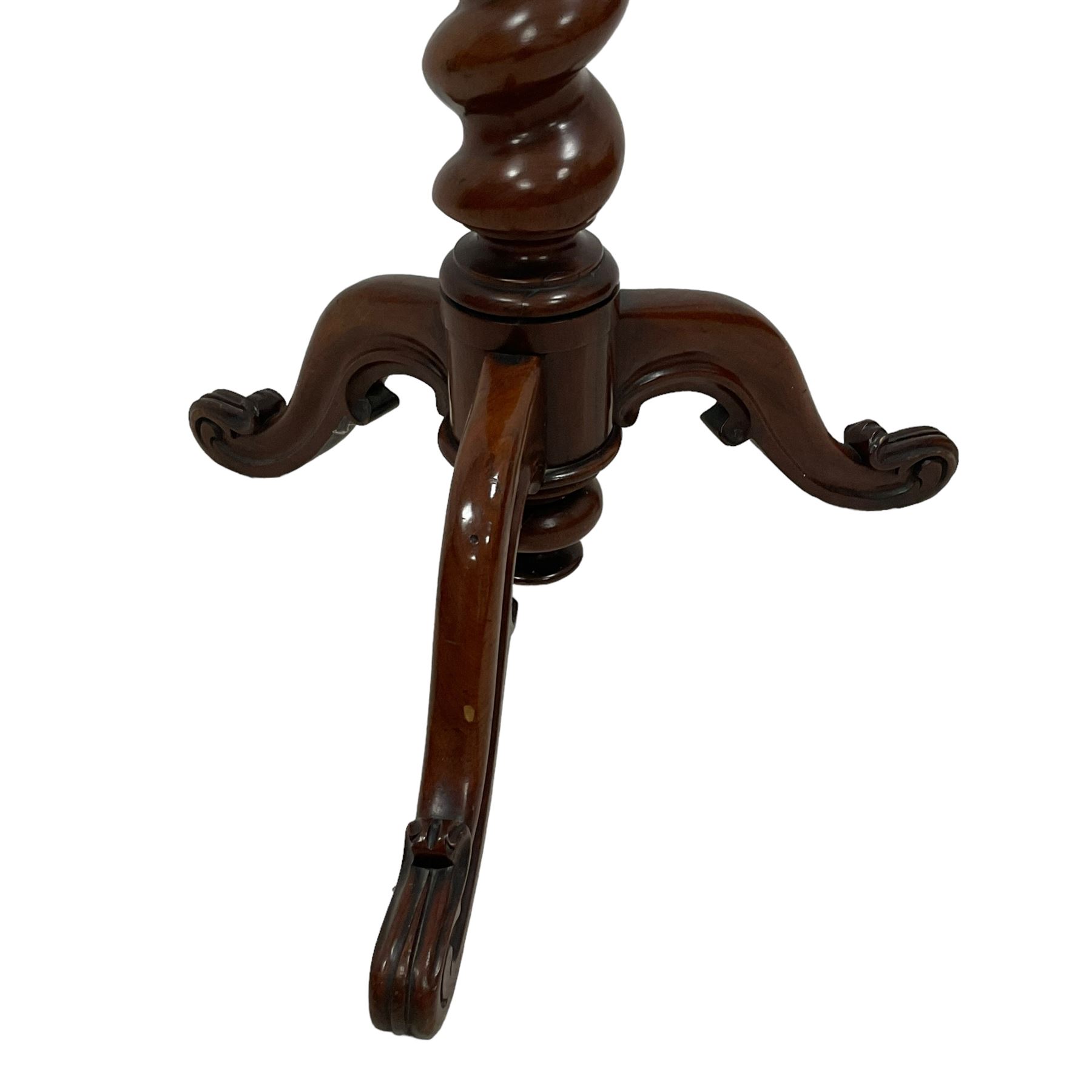 Victorian mahogany pole screen - Image 5 of 6