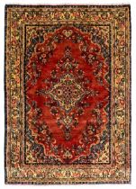 Persian crimson ground rug