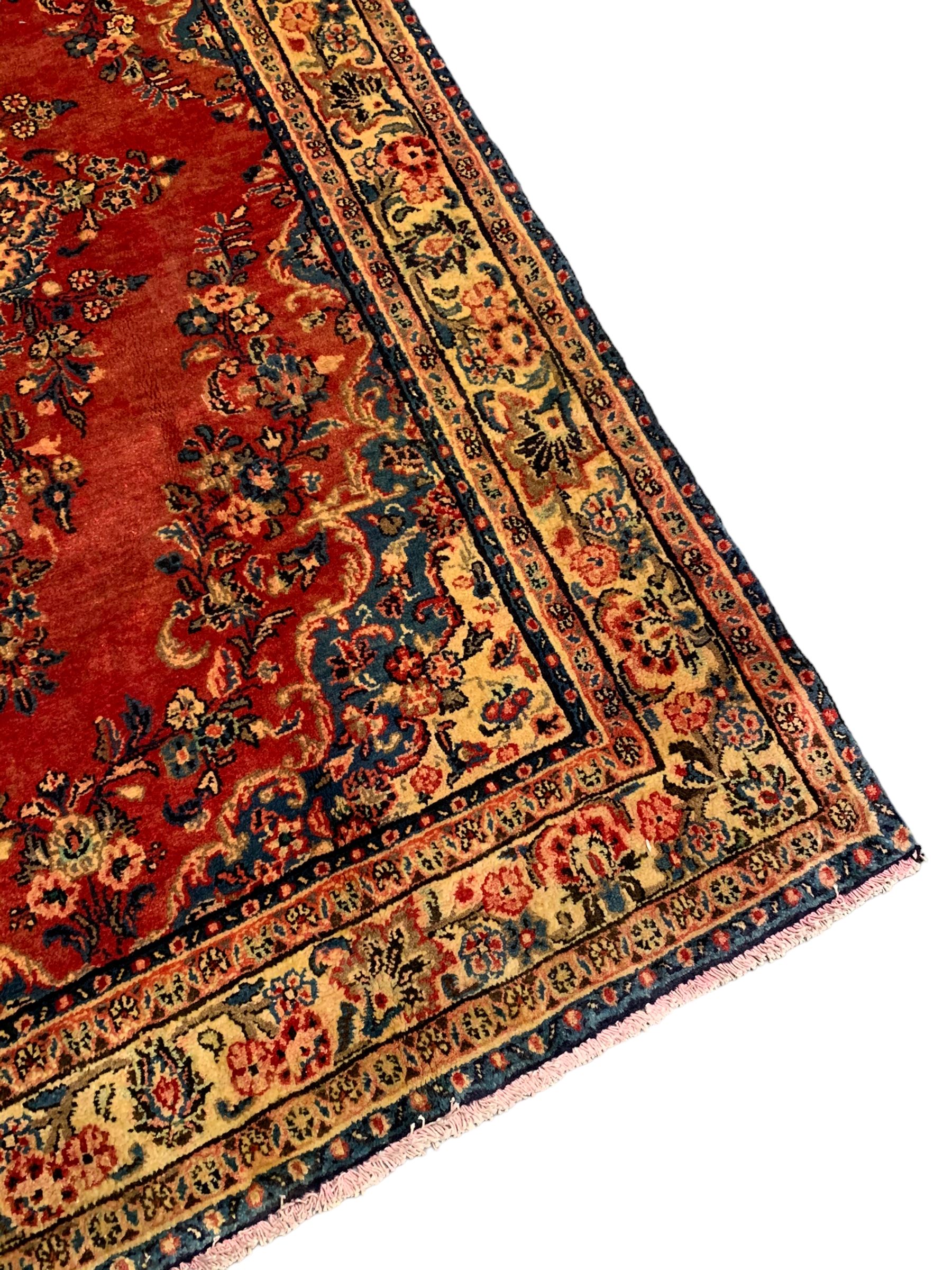 Persian crimson ground rug - Image 8 of 8