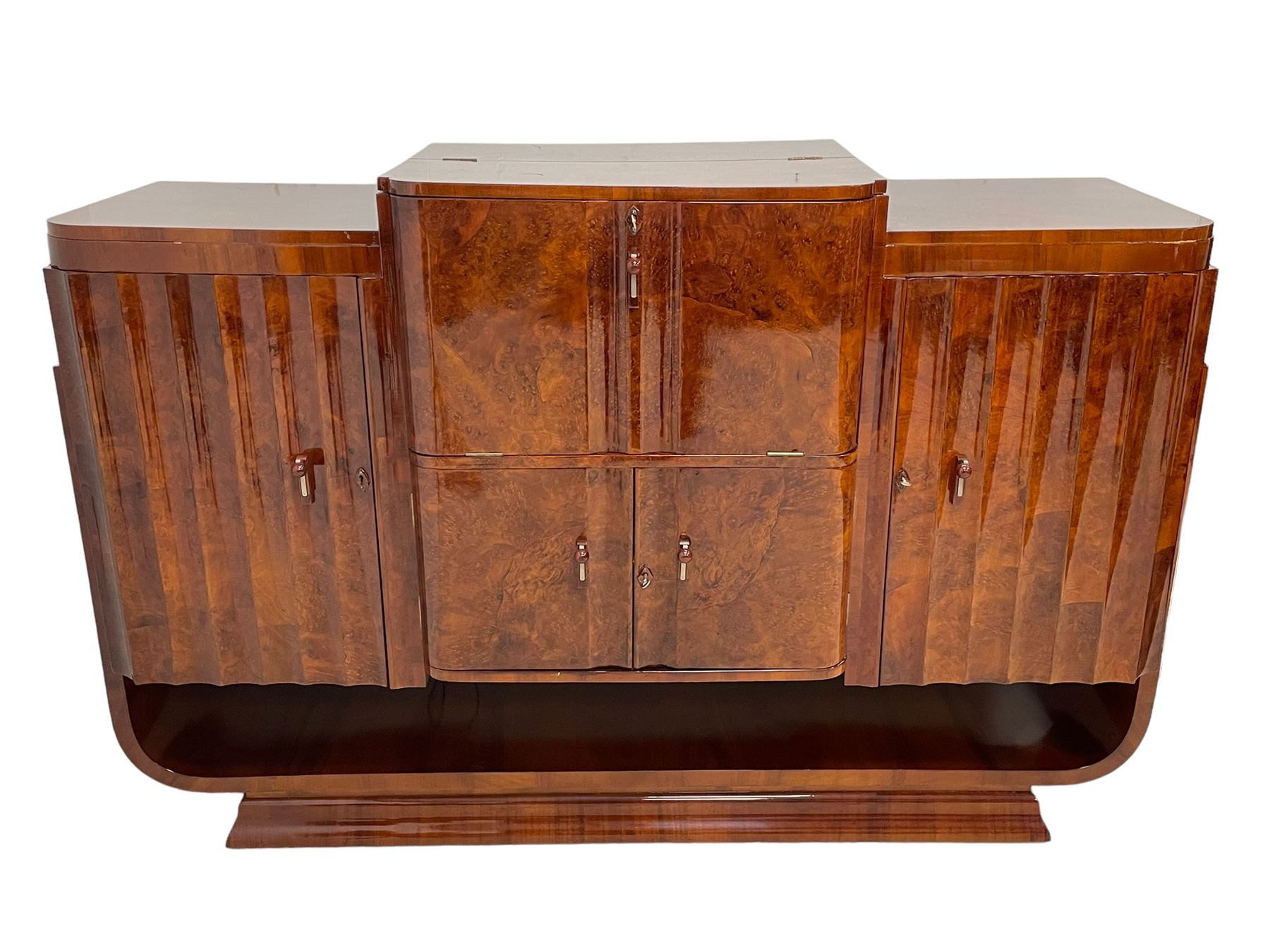 Attributed to Harry & Lou Epstein - Art Deco circa. 1930s figured walnut sideboard - Image 3 of 17