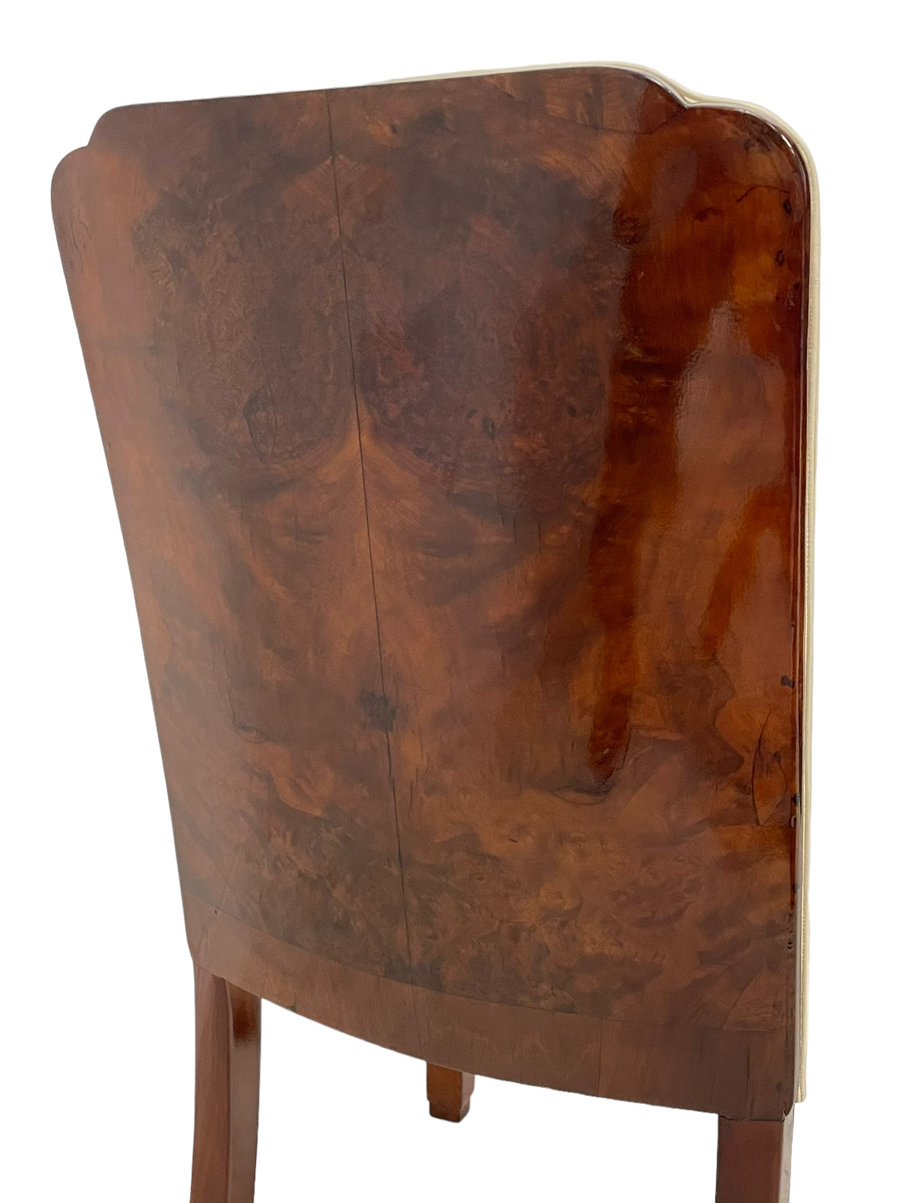 Attributed to Harry & Lou Epstein - Art Deco circa. 1930s figured walnut dining table - Image 15 of 17