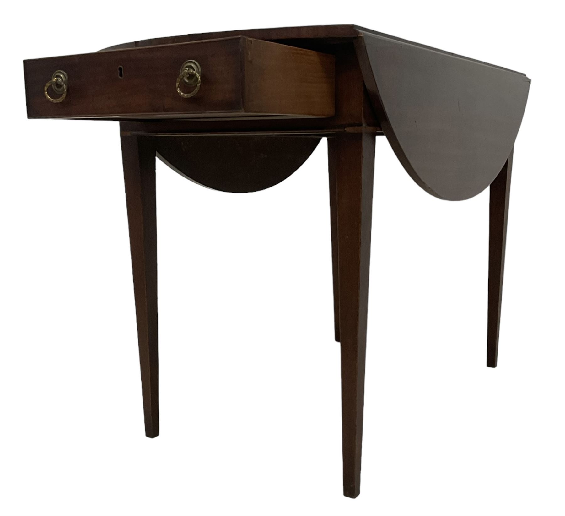 George III mahogany Pembroke table - Image 3 of 6