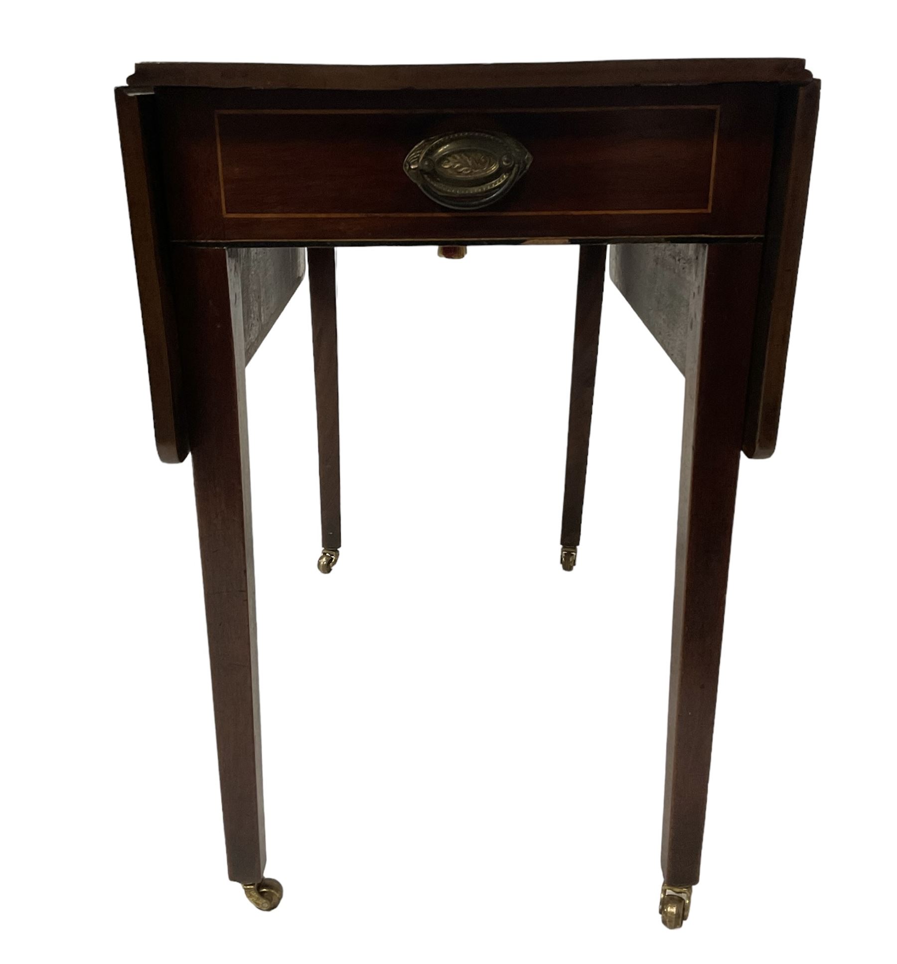 George III mahogany Pembroke table - Image 5 of 10