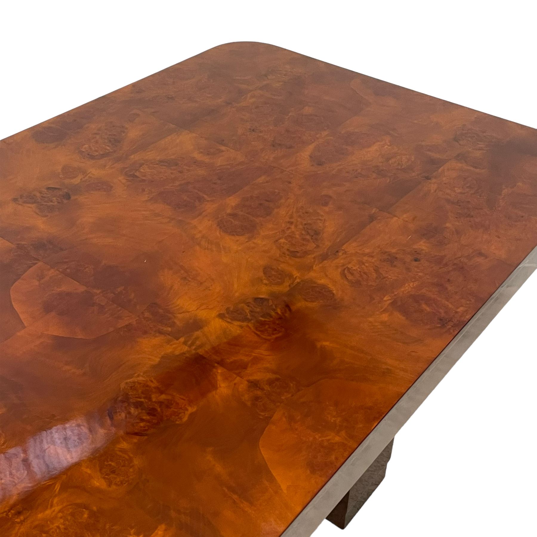 Attributed to Harry & Lou Epstein - Art Deco circa. 1930s figured walnut dining table - Image 5 of 17