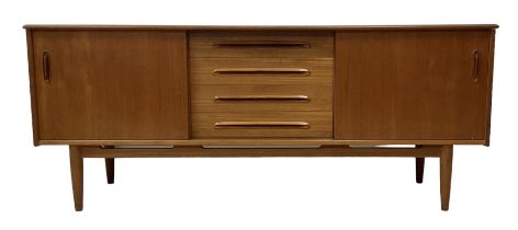 Nils Jonsson for Troeds - mid-20th century Swedish teak 'Cortina' sideboard