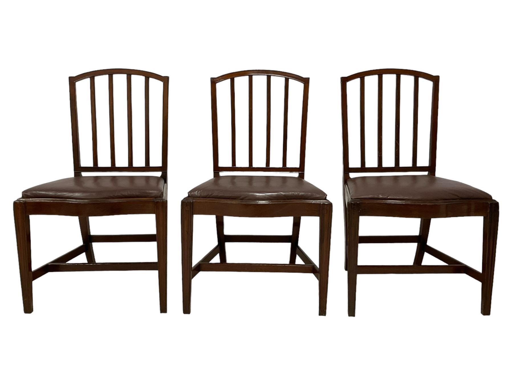 Set of four George III mahogany dining chairs - Image 11 of 11