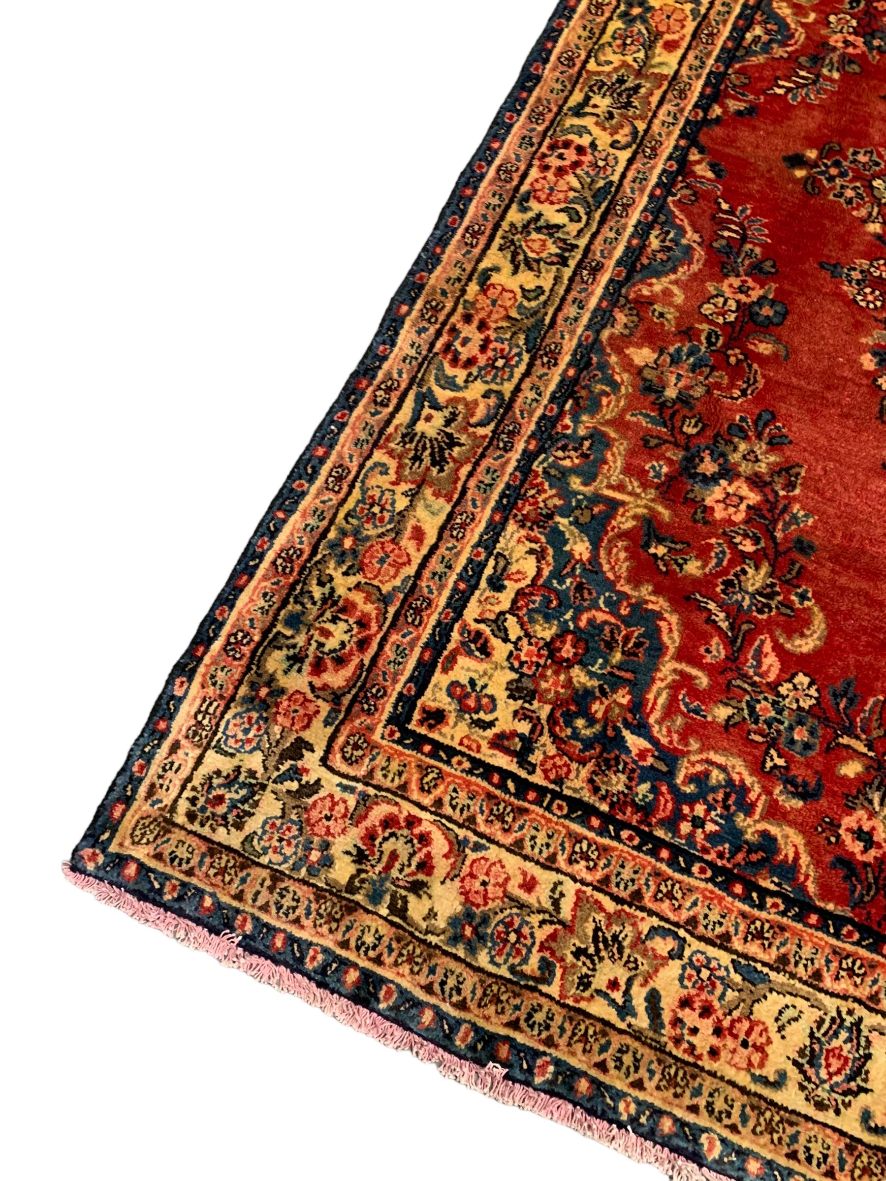 Persian crimson ground rug - Image 4 of 8