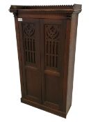 Victorian oak freestanding cupboard