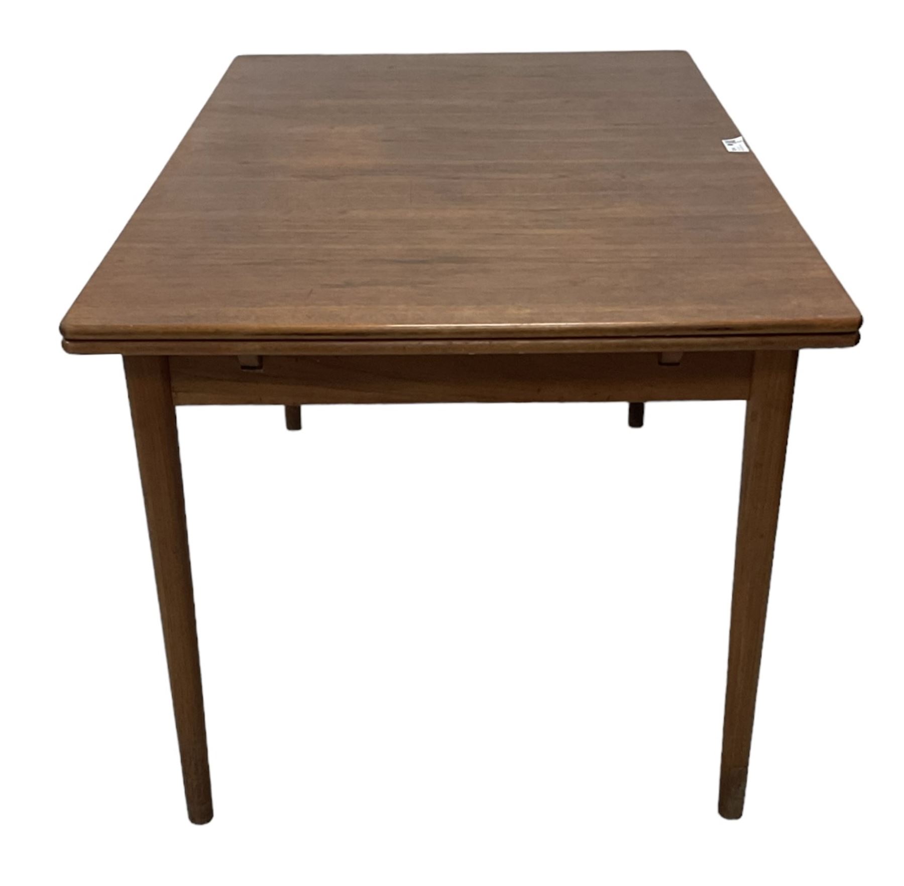 Mid-20th century teak extending draw-leaf dining table - Image 5 of 6