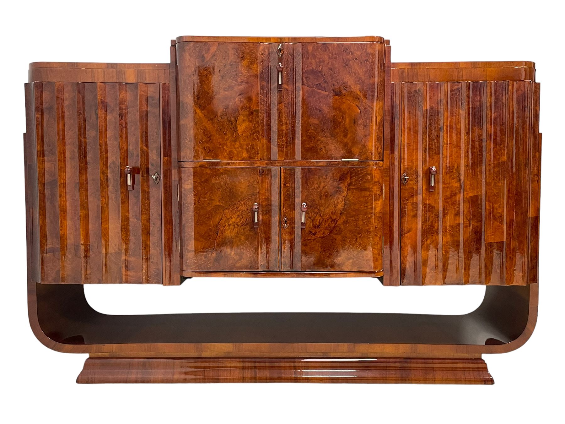 Attributed to Harry & Lou Epstein - Art Deco circa. 1930s figured walnut sideboard - Image 15 of 17