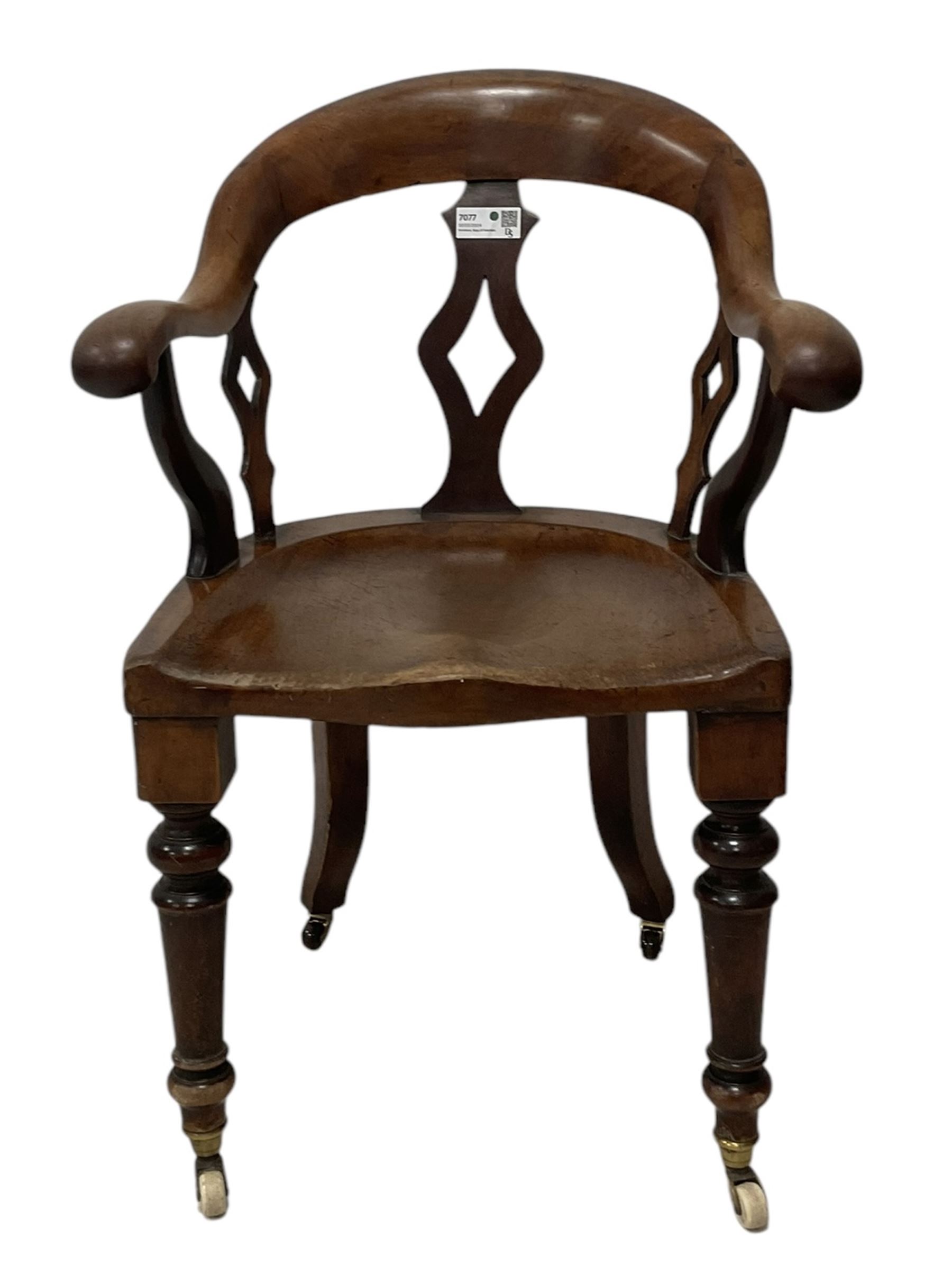 Victorian mahogany desk chair