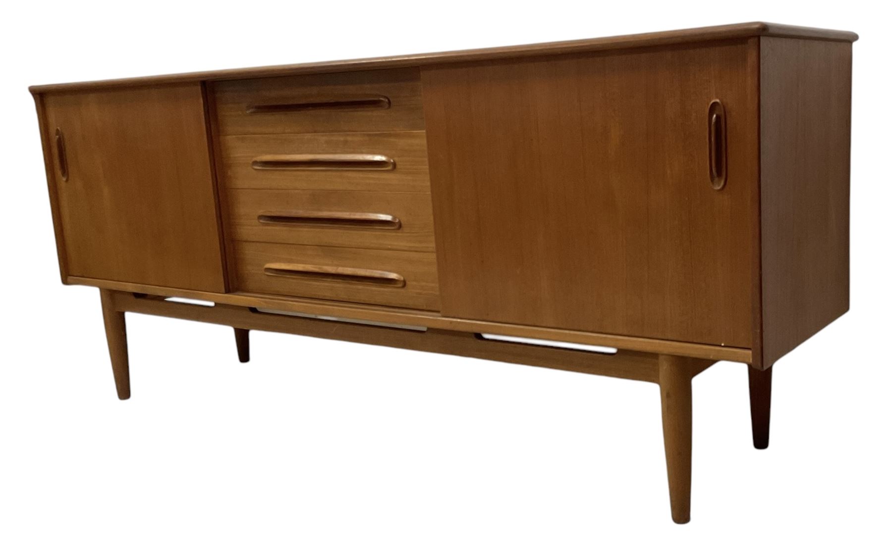 Nils Jonsson for Troeds - mid-20th century Swedish teak 'Cortina' sideboard - Image 2 of 10