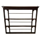 Georgian Chippendale design mahogany plate rack