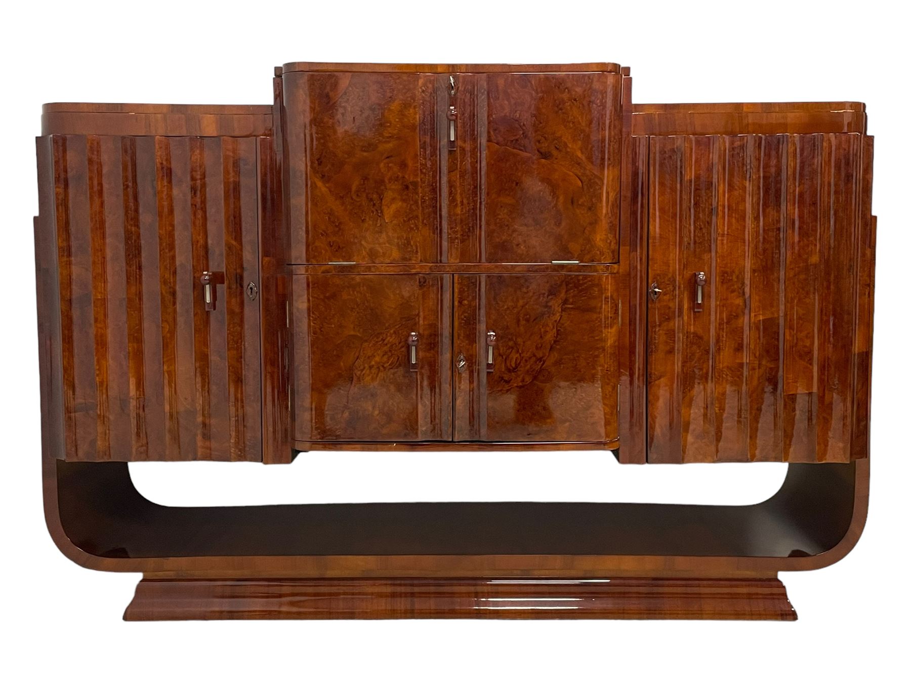Attributed to Harry & Lou Epstein - Art Deco circa. 1930s figured walnut sideboard