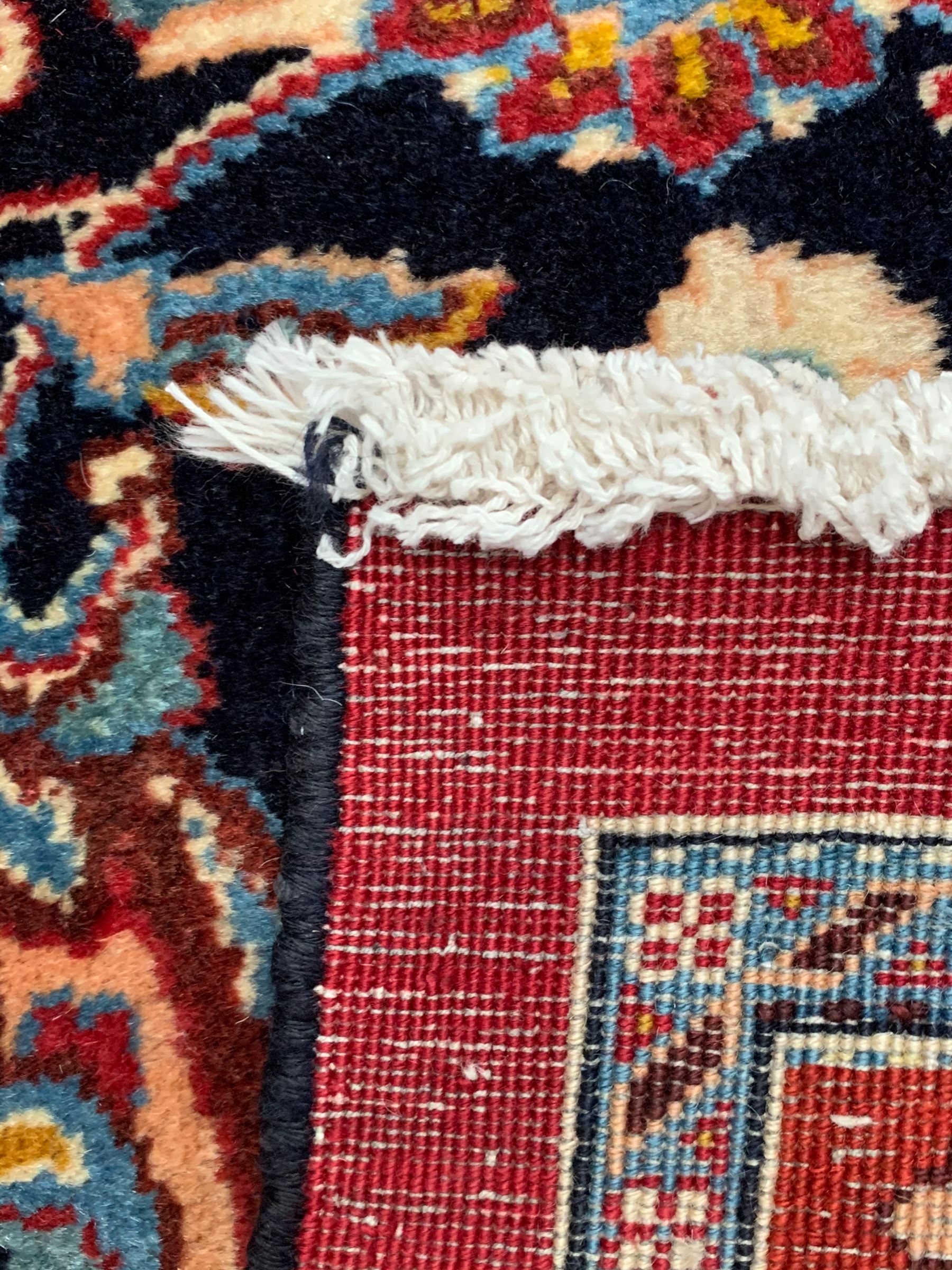 Persian Kashan crimson ground carpet - Image 6 of 10