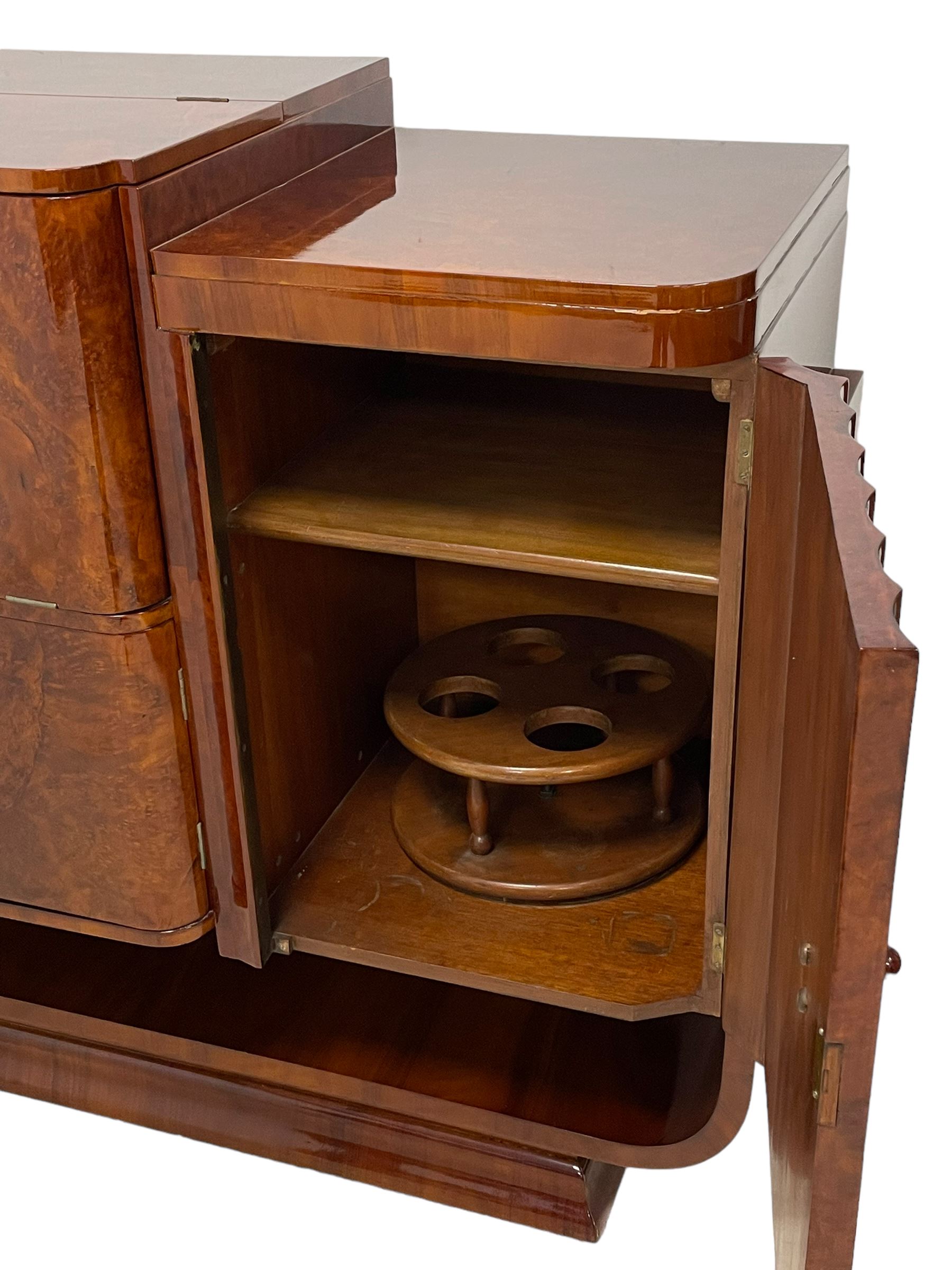 Attributed to Harry & Lou Epstein - Art Deco circa. 1930s figured walnut sideboard - Image 16 of 17