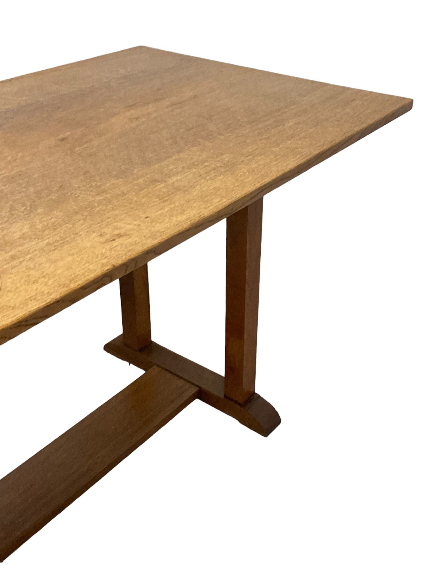 Gordon Russell - circa. 1930s oak refectory dining table - Image 7 of 9
