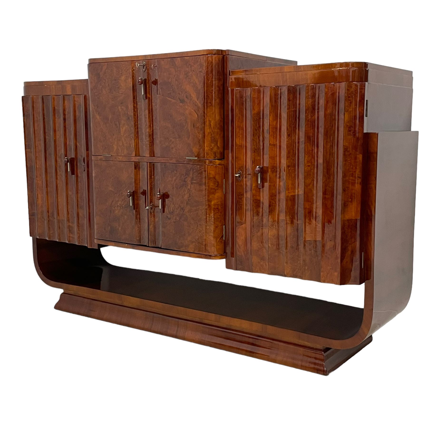 Attributed to Harry & Lou Epstein - Art Deco circa. 1930s figured walnut sideboard - Image 6 of 17