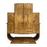 Attributed to Harry & Lou Epstein - Art Deco circa. 1930s figured walnut cocktail cabinet