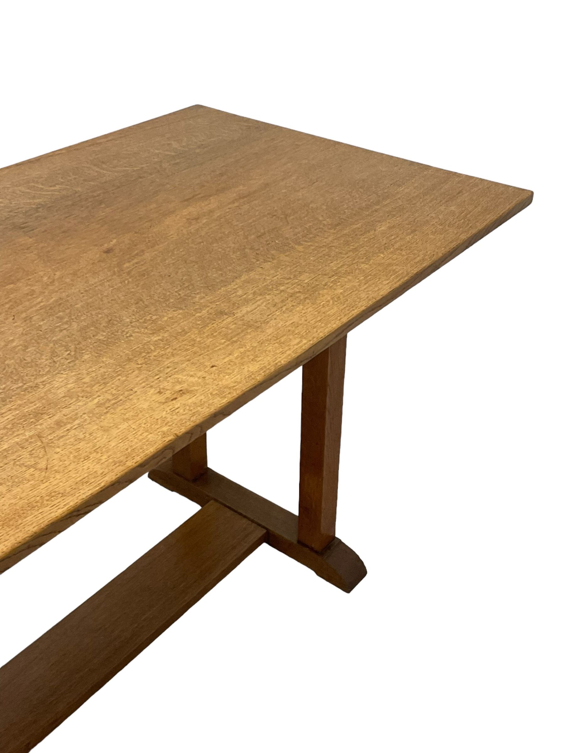 Gordon Russell - circa. 1930s oak refectory dining table - Image 4 of 9
