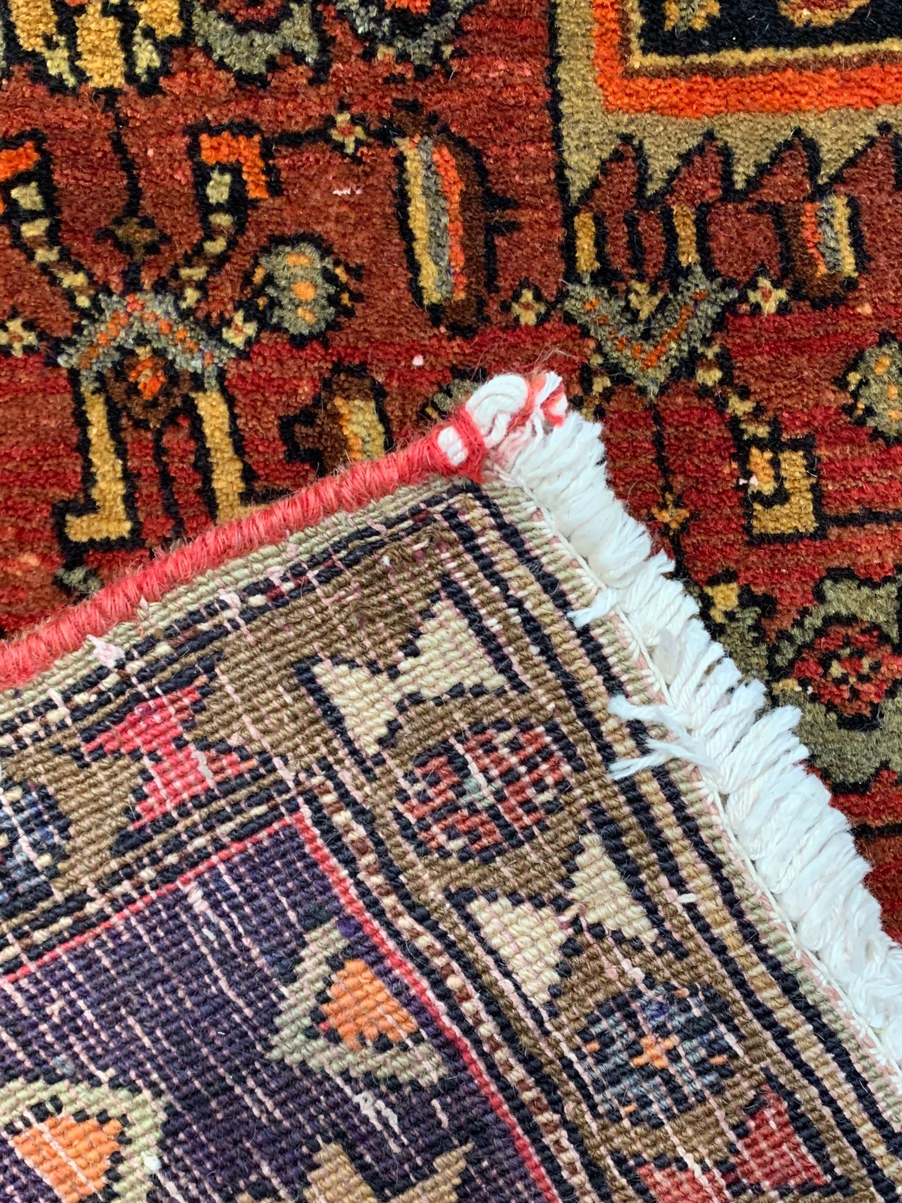 Persian Zanjan red ground rug - Image 7 of 7