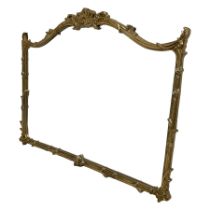 Regency design gilt framed overmantle mirror