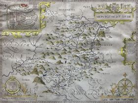 John Speed (British 1552-1629): 'Montgomery Shire'